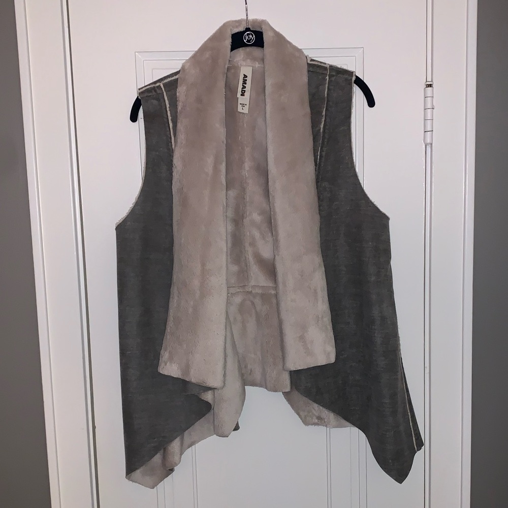 Amani Anthropologie Sherpa Shearling Vest